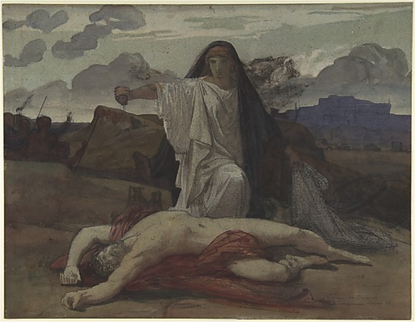 Jules-Eugène Lenepveu , Antigone , ca1840