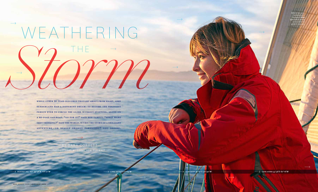 Feature spread for O, the Oprah Magazine.
