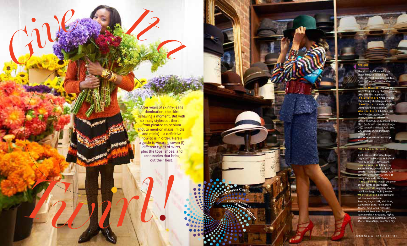 Feature spread for O, the Oprah Magazine.