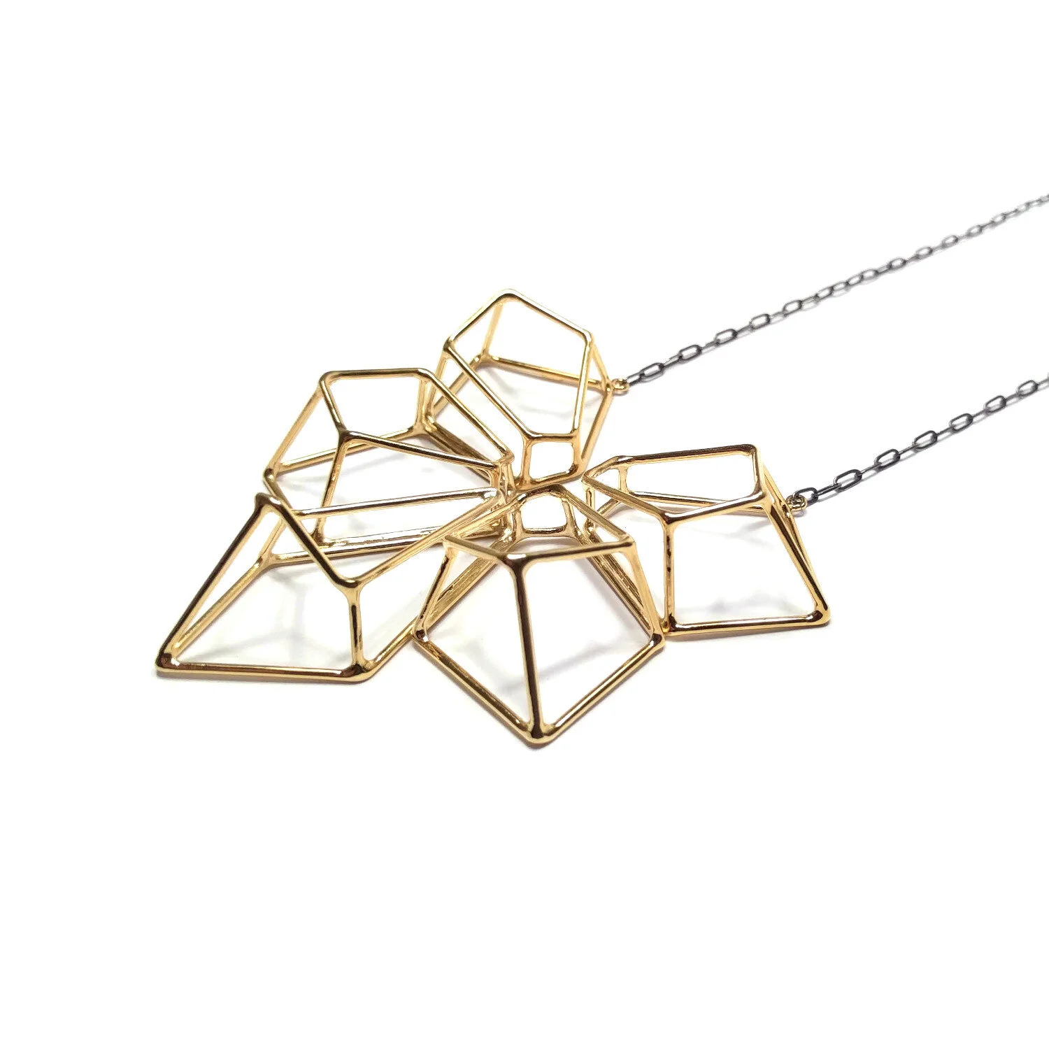 Crest Necklace Gold Plate Sterling Chain 2.jpg