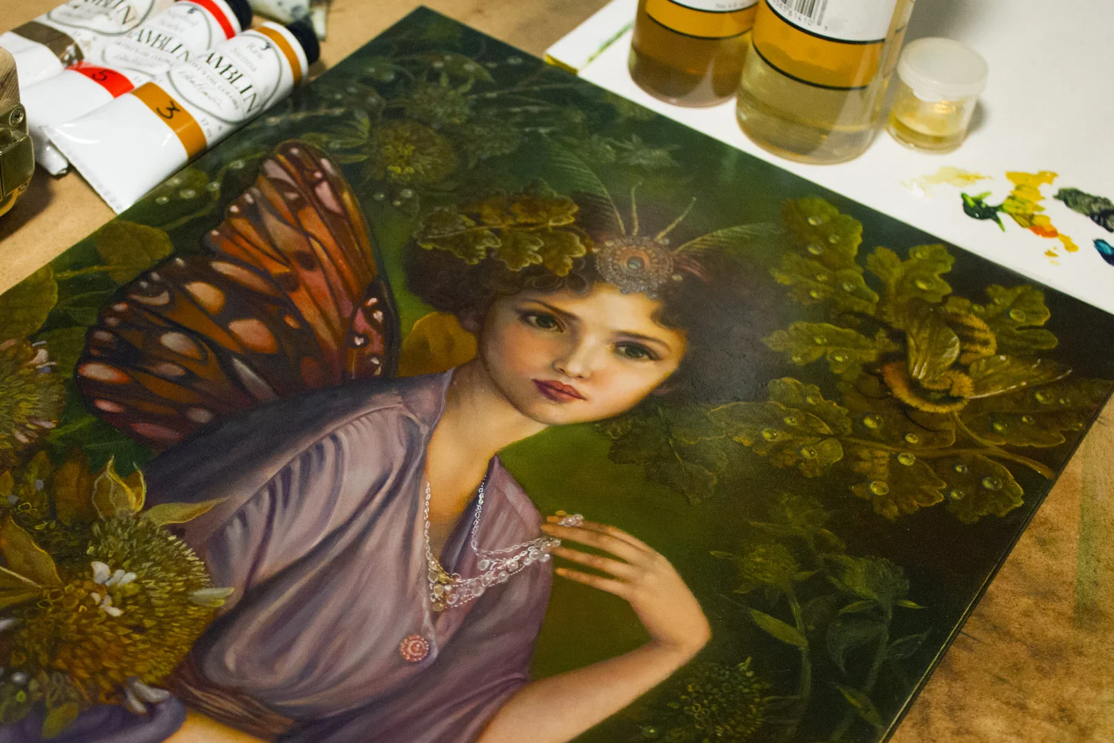 "The Faerie Queen" 11x14 oil on board