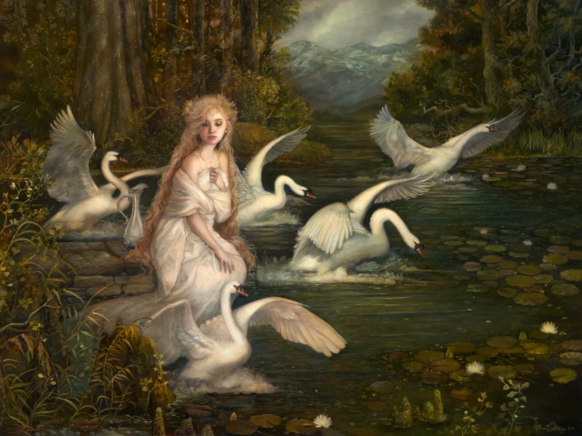 The Lady of Lórien 18x24 Oil on Belgian Linen