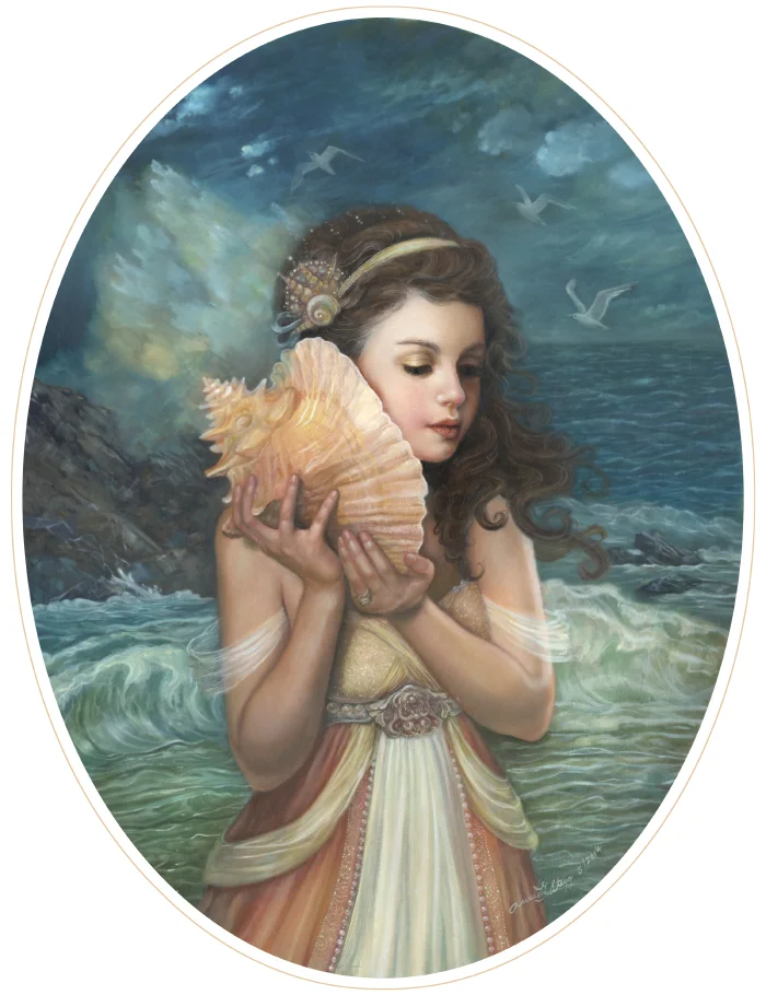 Crocale the Naias Nymph 12x16 oil on board May 2014