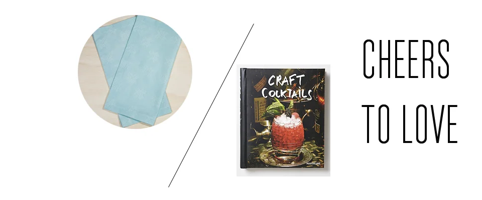 Craft a great cocktail for your bff but don't forget the napkins !