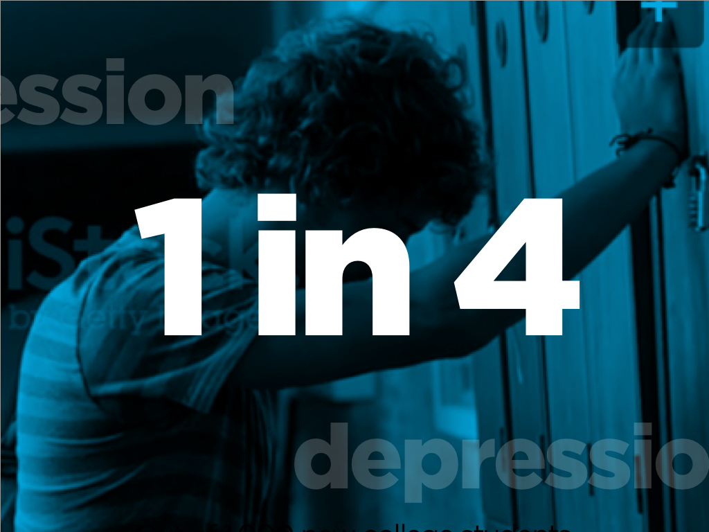 1 in 4 will suffer from depression. (iStock video background)
