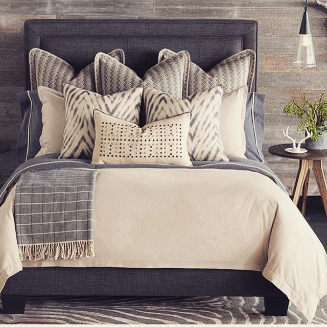 loving this new collection by @barclaybutera for @easternaccents via @lasvegasmarket #interior #design #bed #new #love #amazing #blue #style #chic #instagood #picoftheday