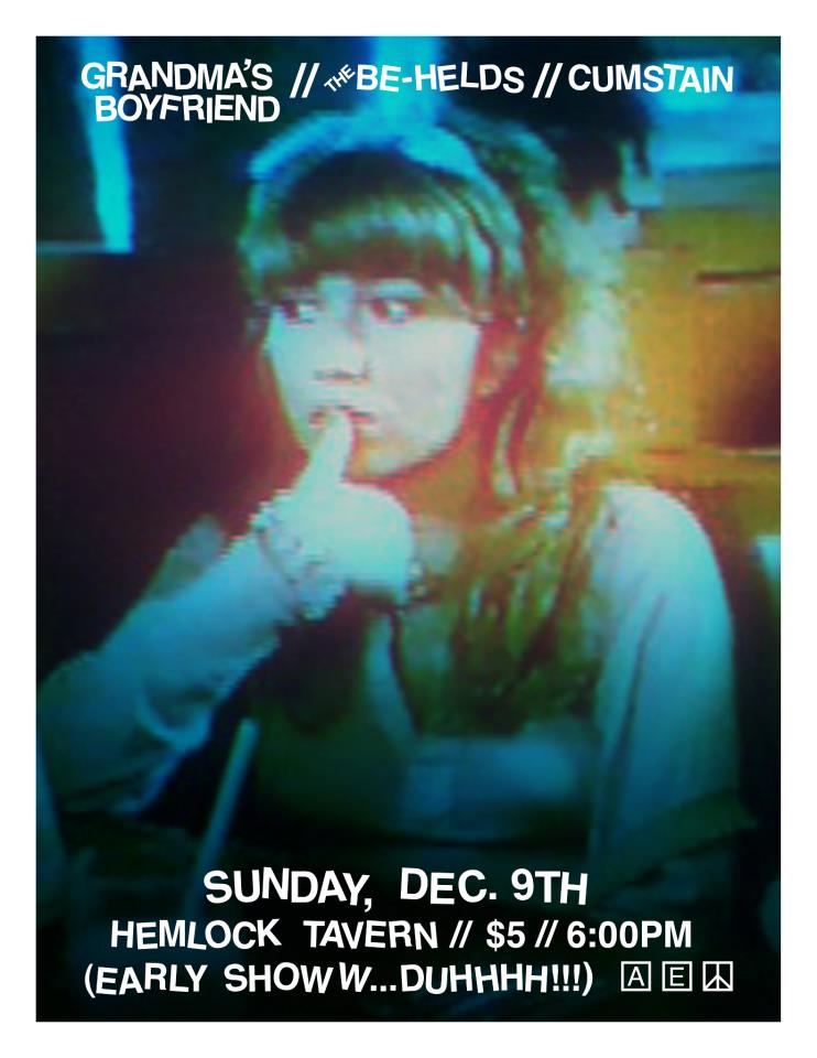 Catch GBF play an early show at the Hemlock tonight. Show starts at 6PM. ALSO from 6-10PM we'll be selling the Loglady catalog at Vacation SF's Word market thrown by Yes Yes Yes and Decades Mag.