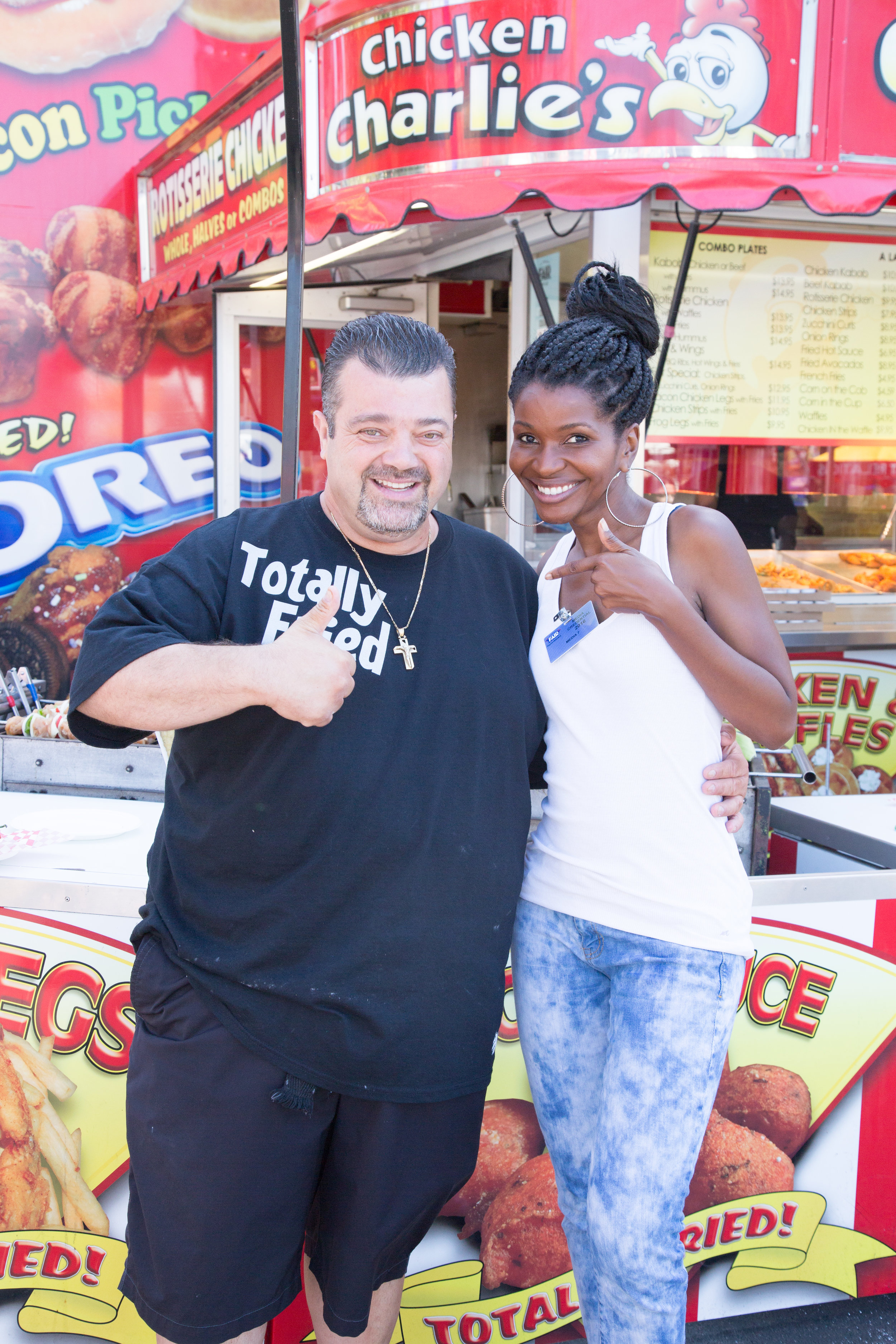With Chicken Charlie! Photo Credit: Luc-Richard Elie