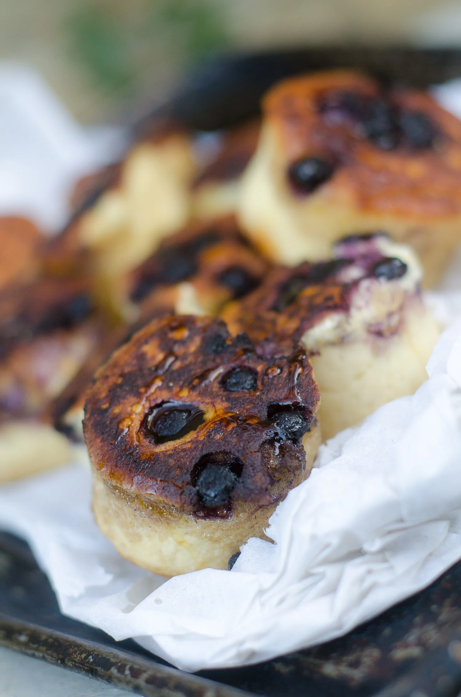 Blueberry Crumpets