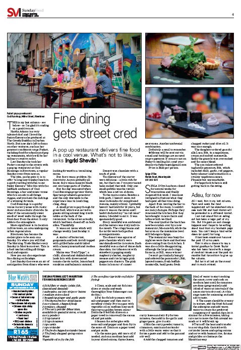 Fine Dining gets Street Cred