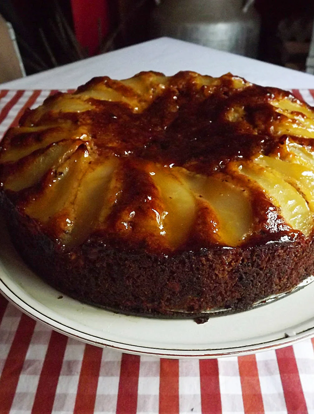 La Popote's Pear, Hazelnut and Chocolate Cake