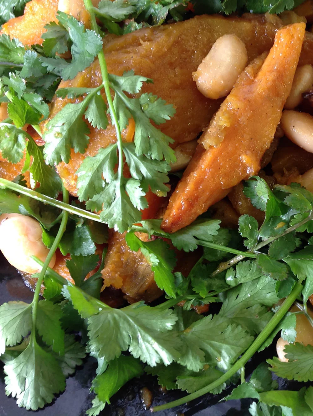 Cafe Bloom's Roast Butternut and Ginger Butterbean Salad