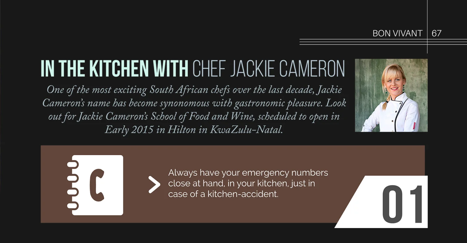 Bon Vivant : Kitchen Tips with Chef Jackie Cameron
