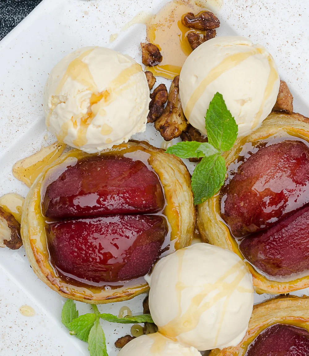 Apple Puff Tart with Amarula Ice Cream