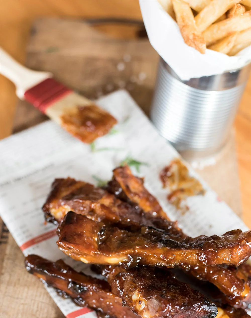 Cara's Mom's Ribs and Chips