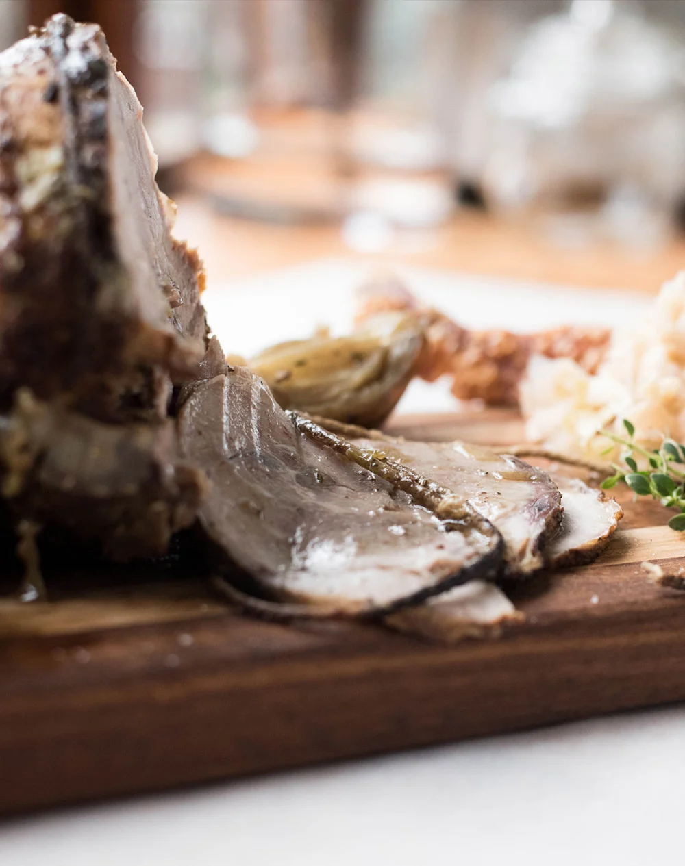 Carlas' Pork Roast with Savoury Bread Dumplings & Saurekraut