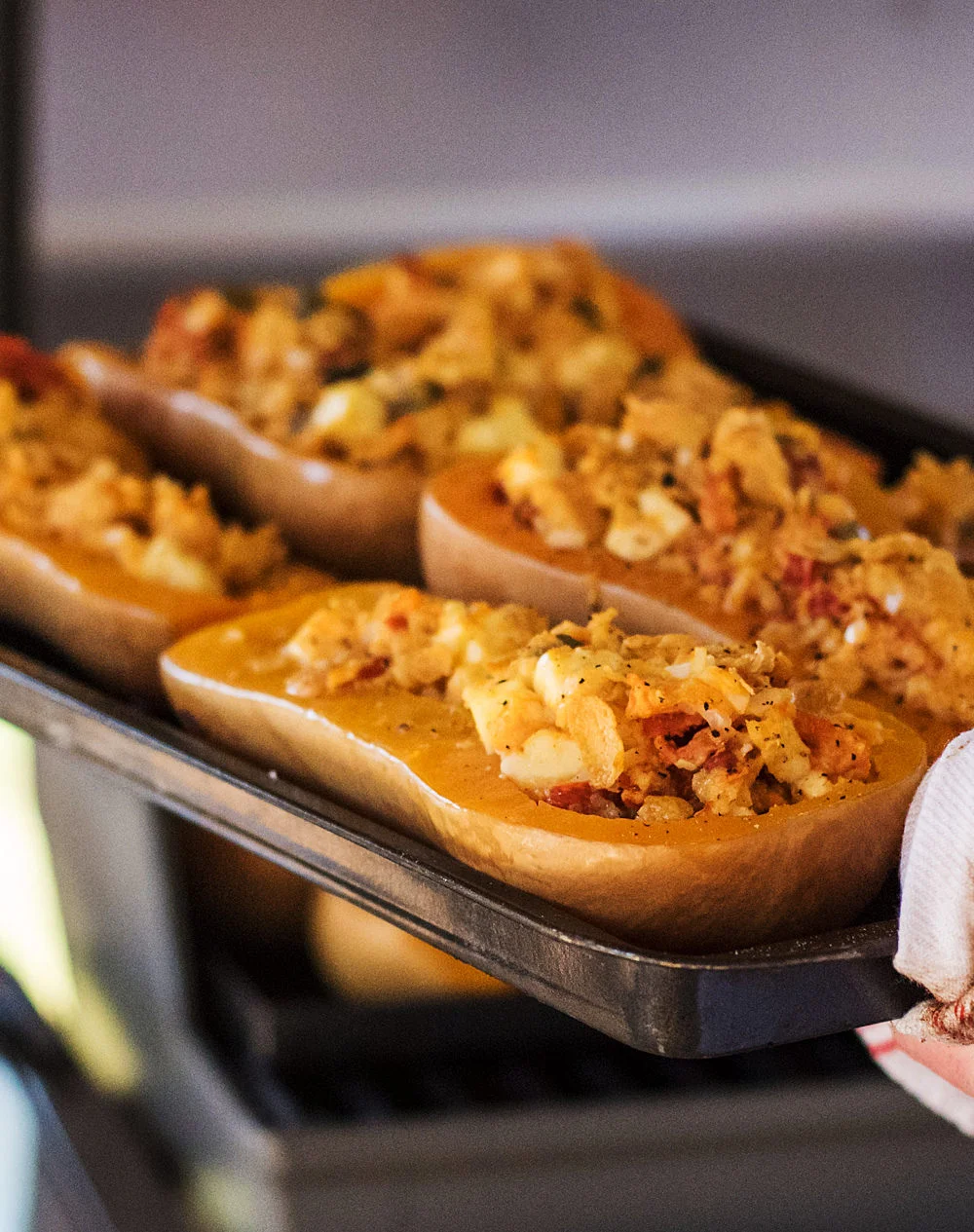 Stuffed Sundried Tomato, Olive and Feta Baked Butternut - Kate Martens (p)