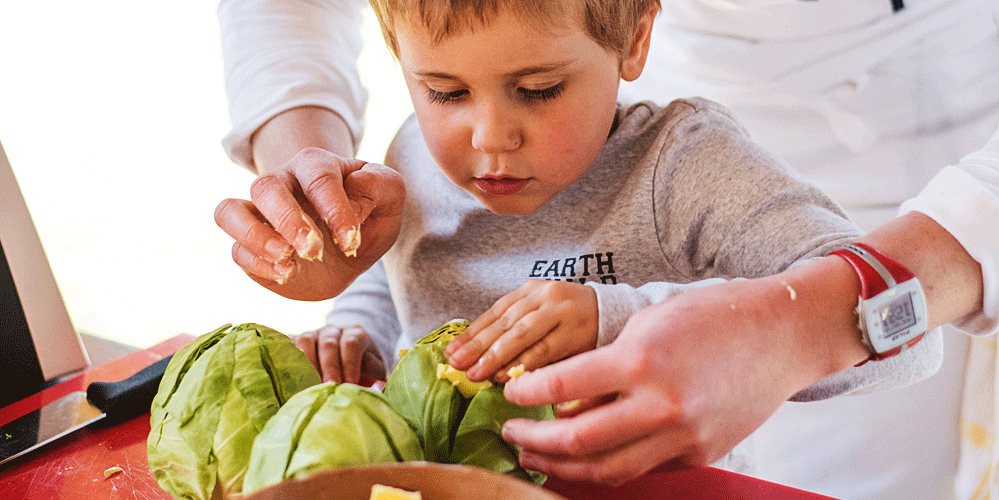 Baby Cabbage Grilled Parmesan infused Polenta - Kate Martens