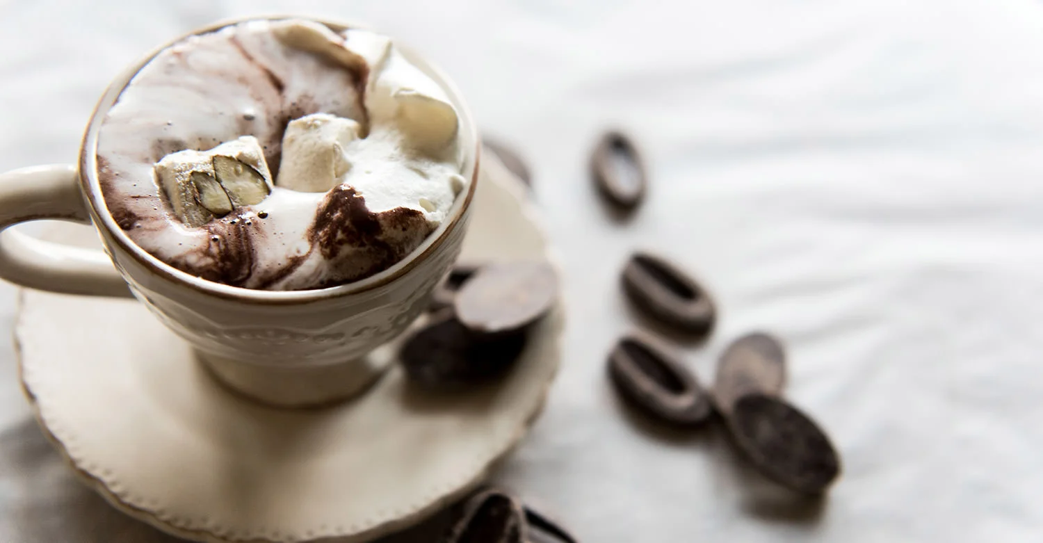 Hot Cocoa Drink with Nougat