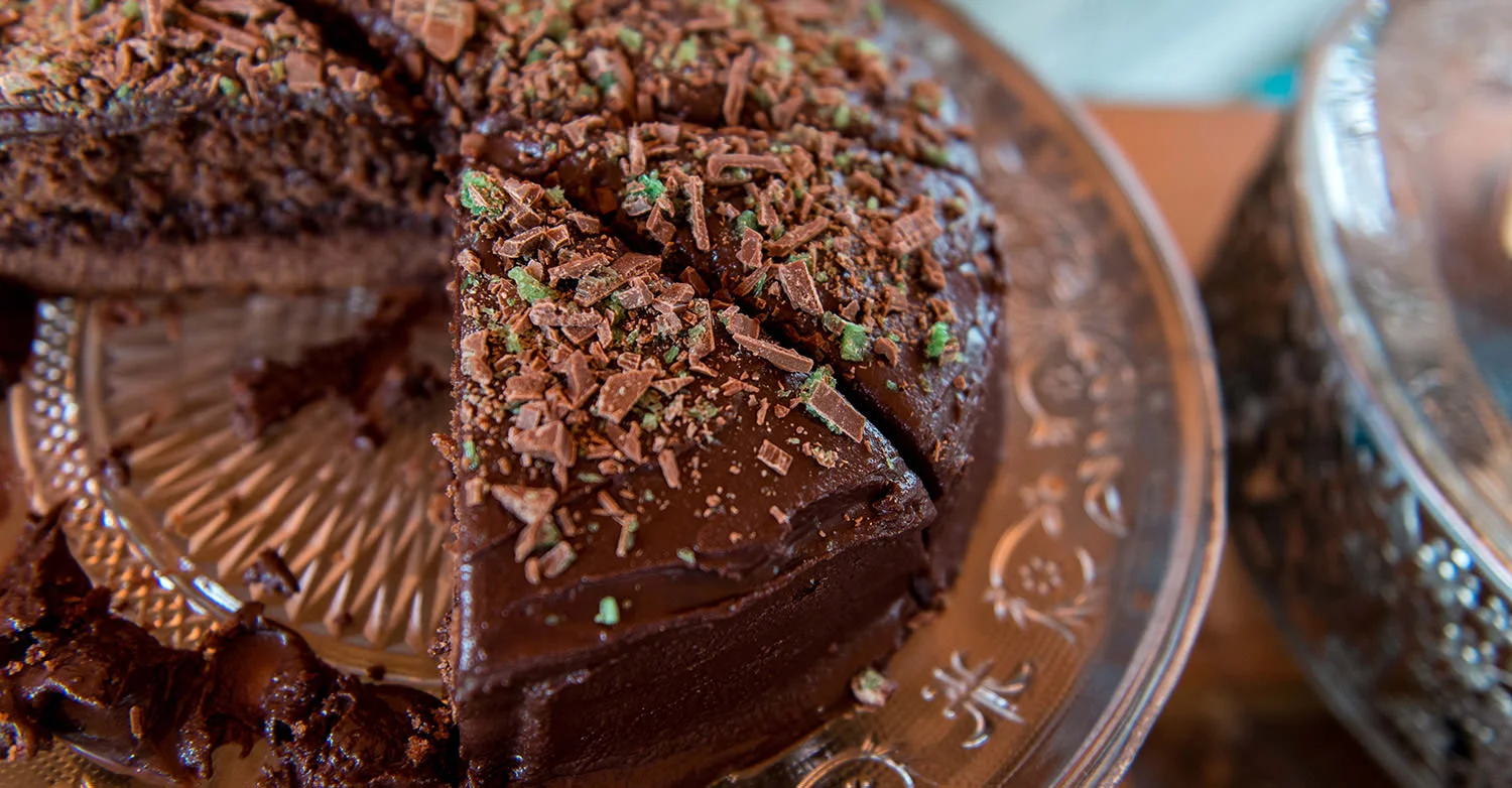 Chocolate Peppermint Crisp Sponge Cake