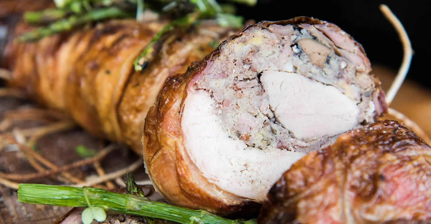 WEBER Stuffed Christmas Turkey