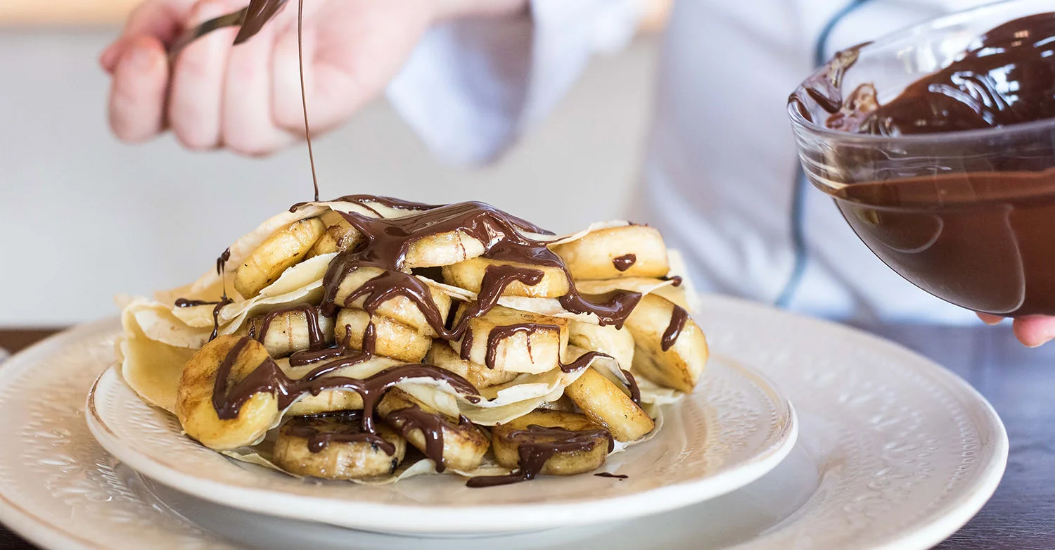 Grilled Banana Pancakes