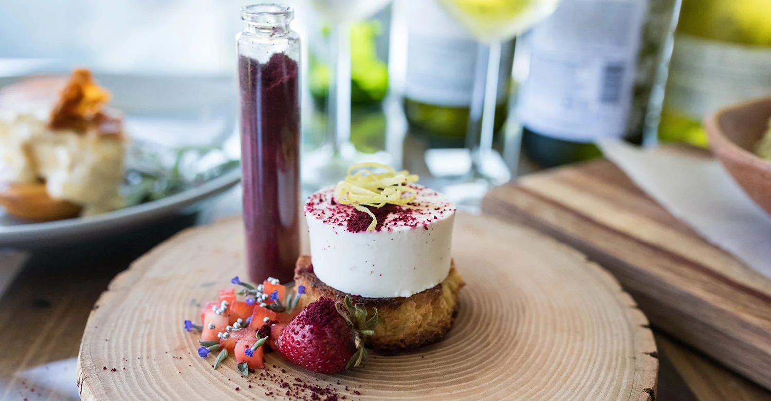 rose panna cotta