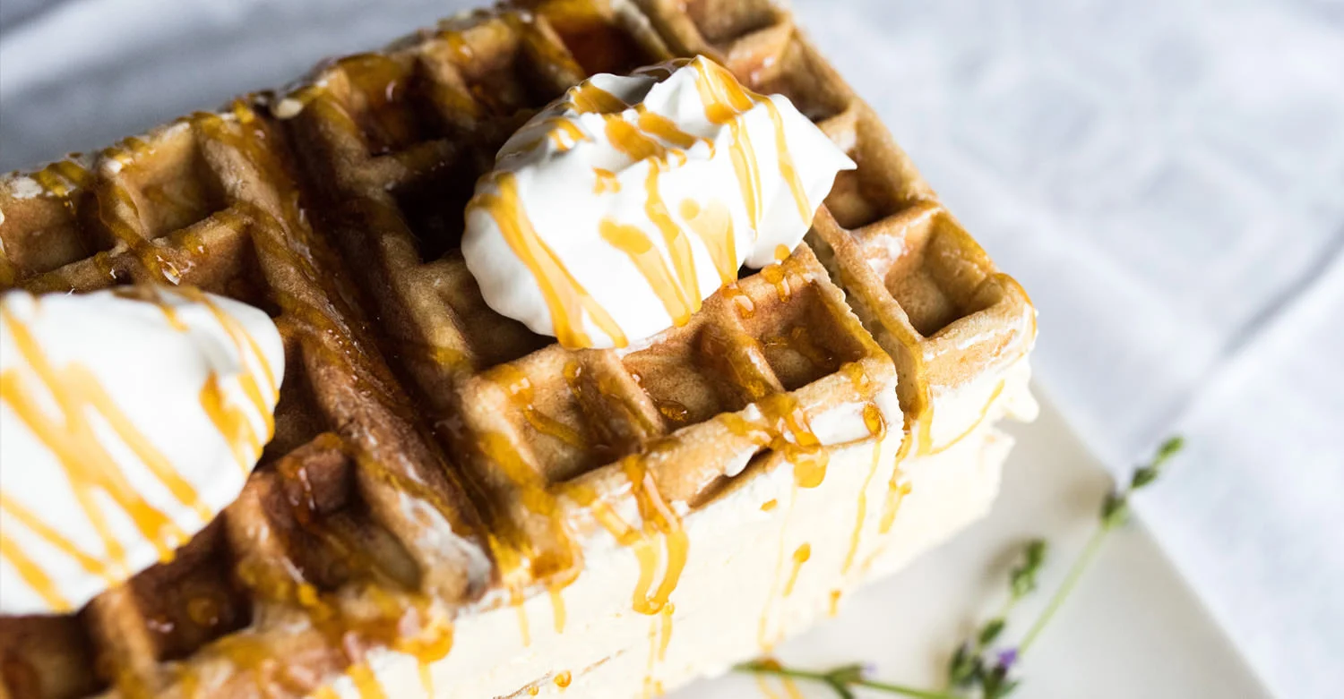 Frozen Waffle Ice Cream Cake / Kate Martens (p)