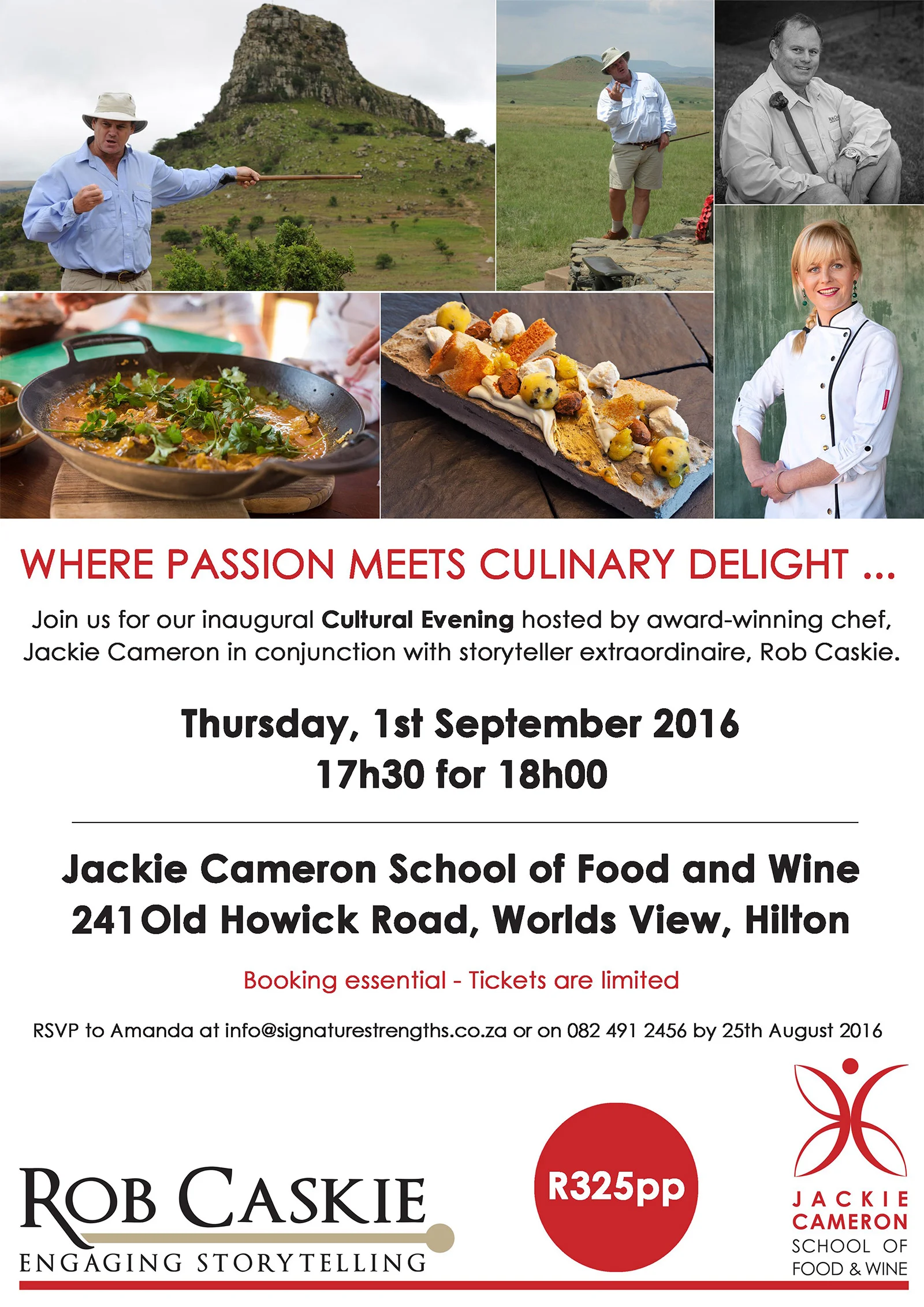 Robe Caskie and Jackie Cameron Cultural Evening