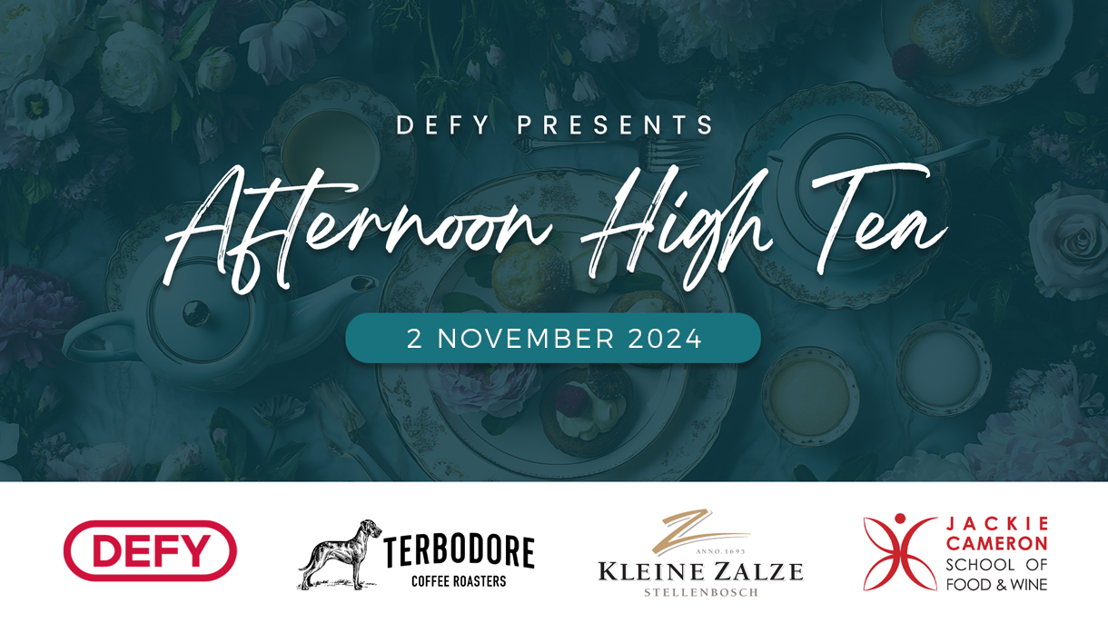 Defy Presents Afternoon High Tea - Saturday 2 November 2024