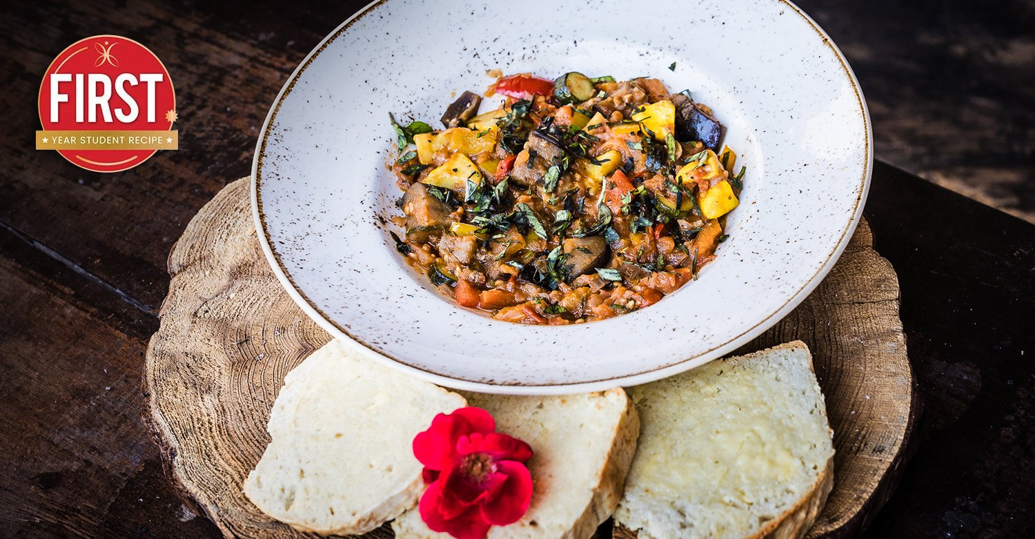 Joshua Bolton's Ratatouille with Jackie Cameron’s Beer Bread Recipe