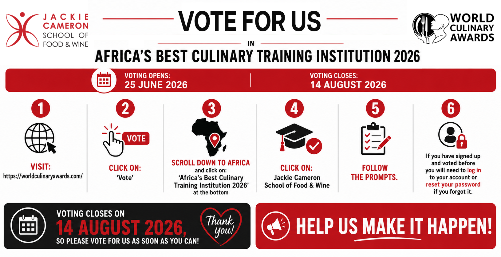World Culinary Awards 2026 Vote.