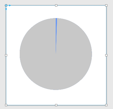 Next circle hides a portion of the bottom circle