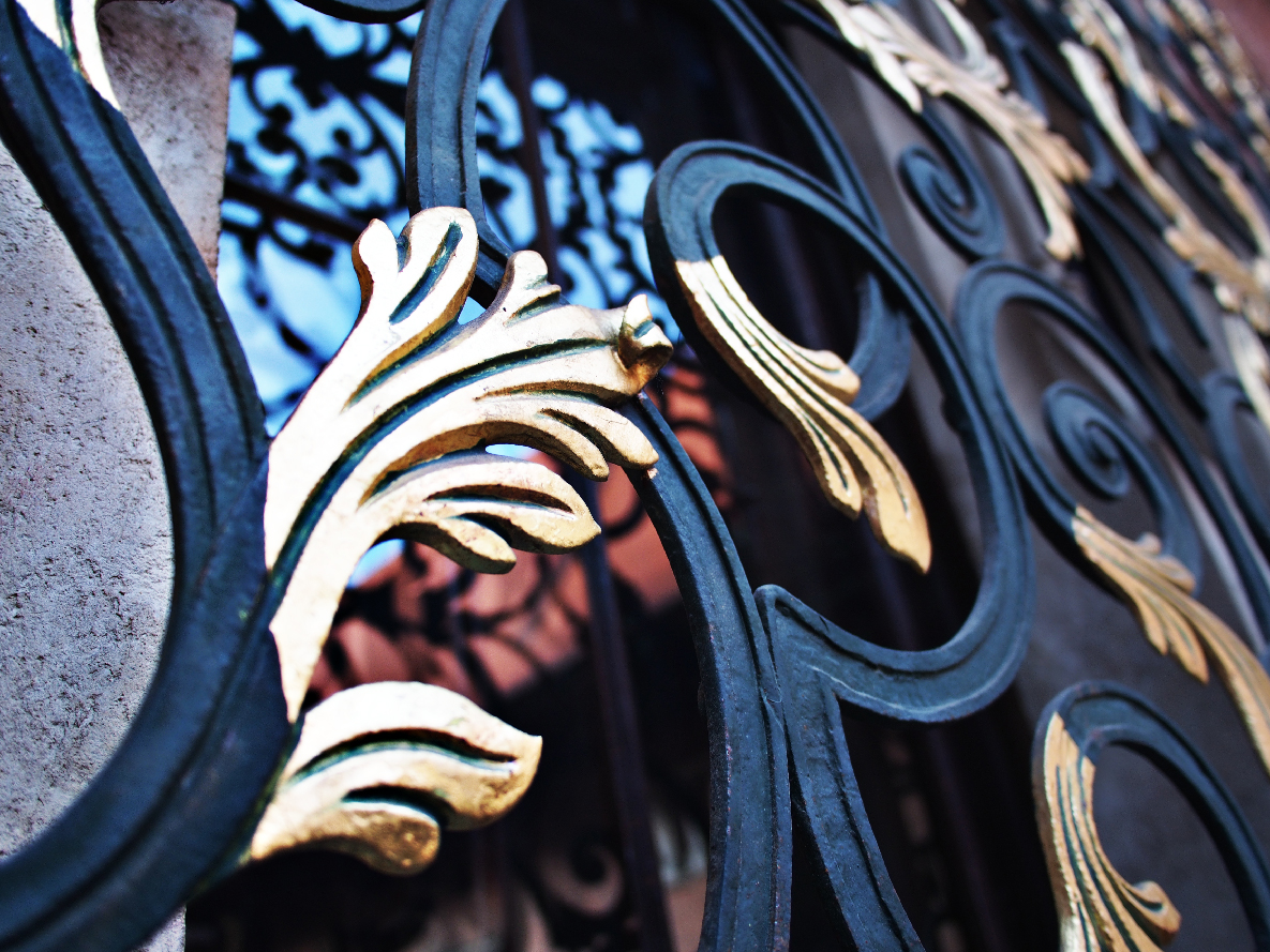 Beautiful architectural flourishes abound.