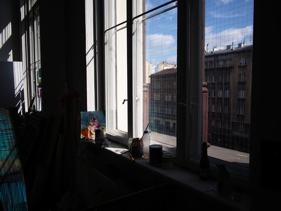 Wonderful light pours into student studios.