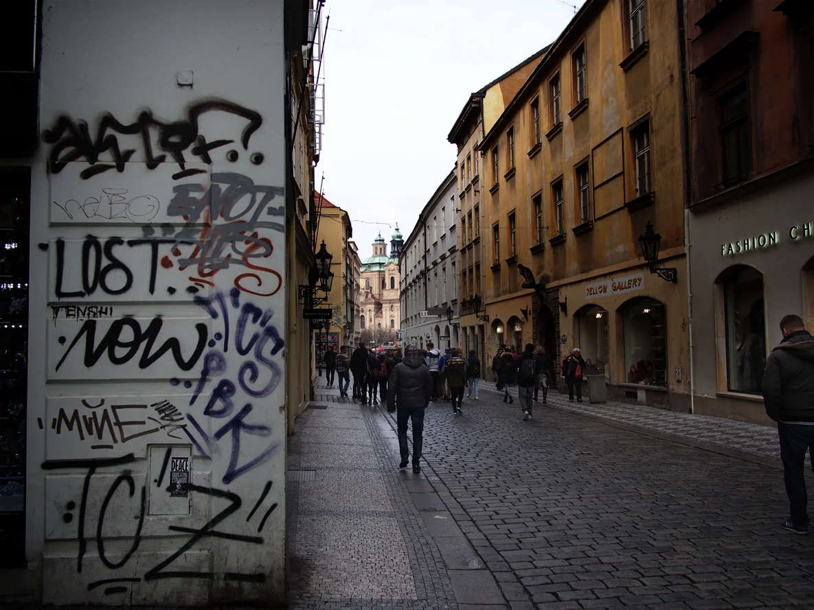 Prague graffiti.