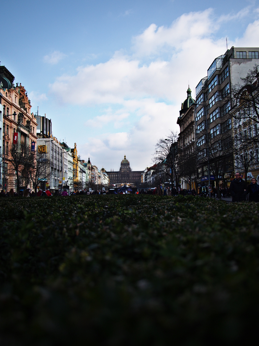 Wenceslas Square in Prague.