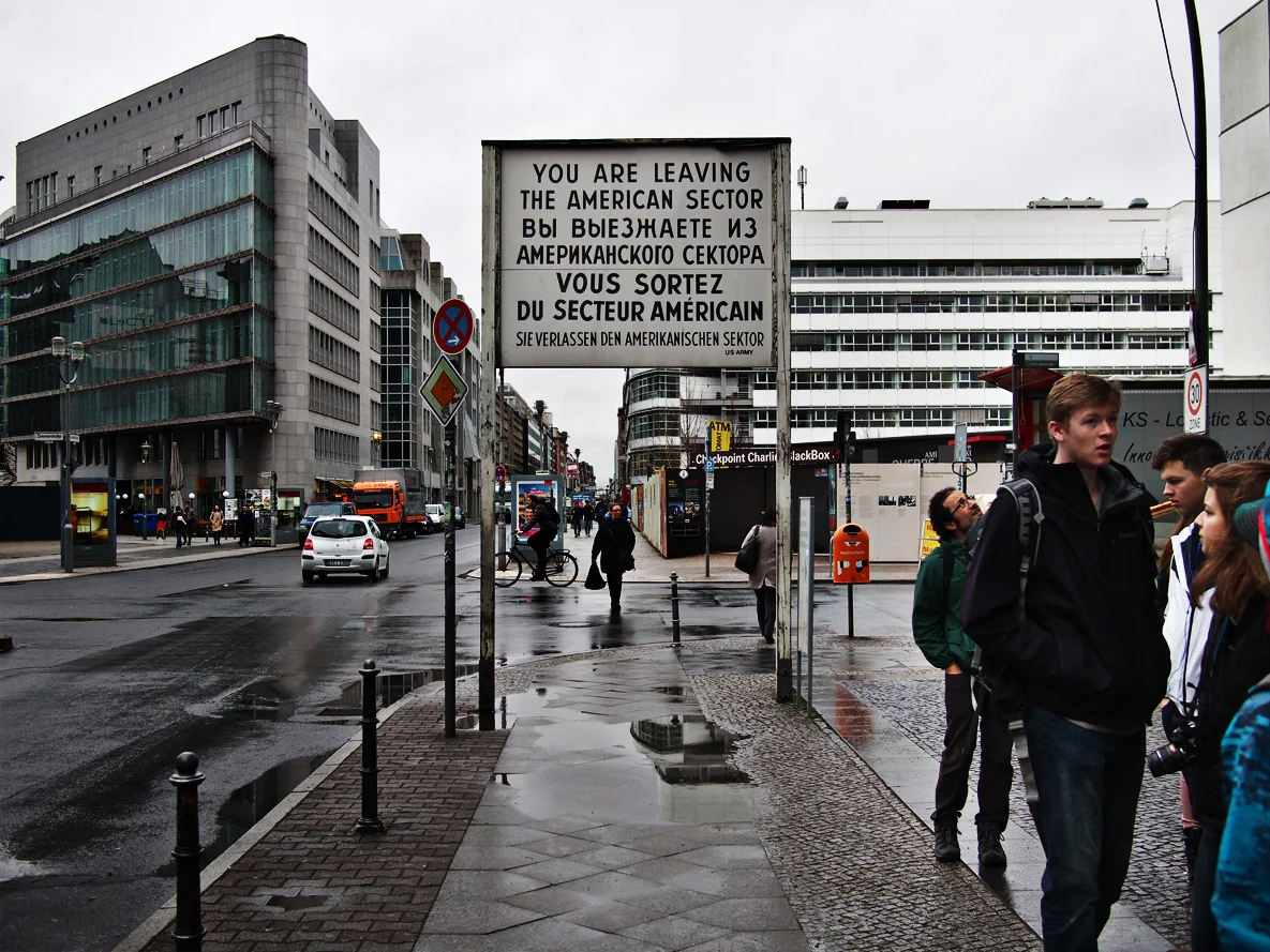 Checkpoint Charlie - an entryway from West to East Berlin.