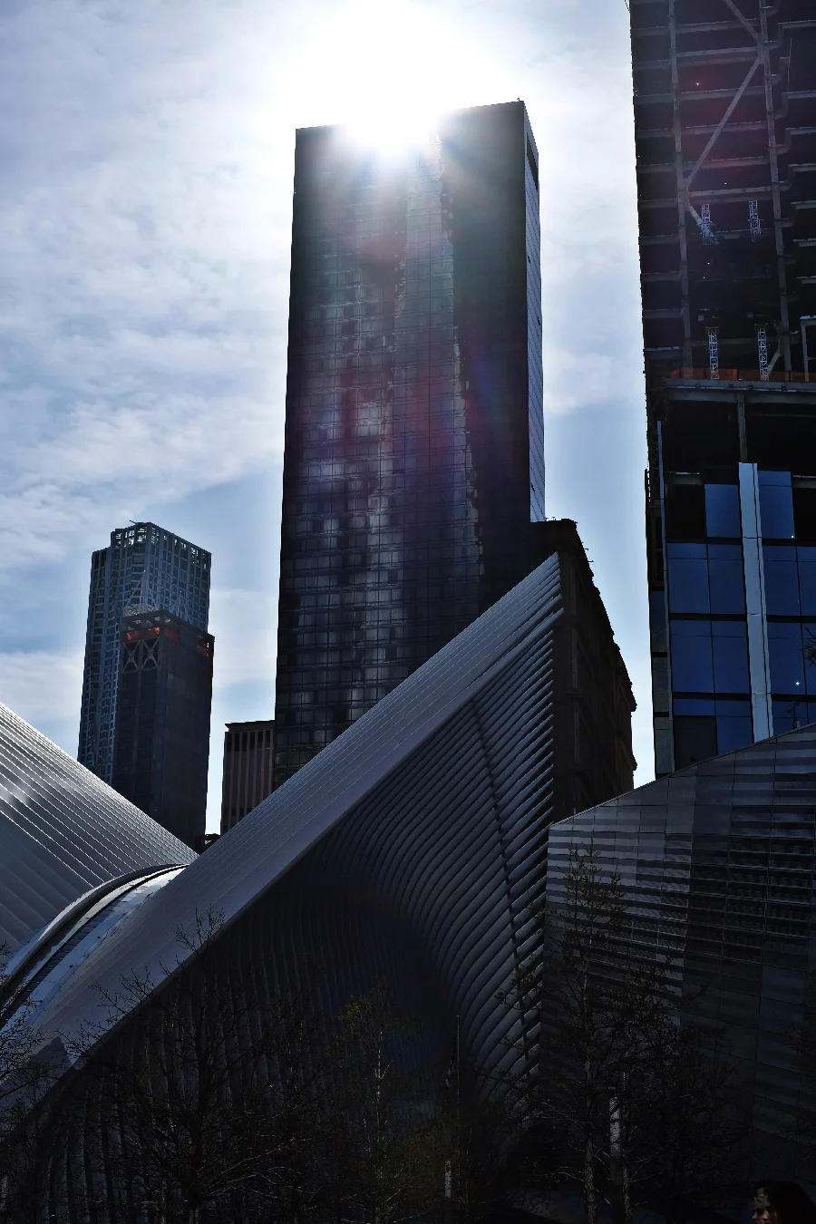 A brief visit to the 9/11 memorial in the financial district revealed aquatic-inspired architecture and a dark time in our nation's recent past.