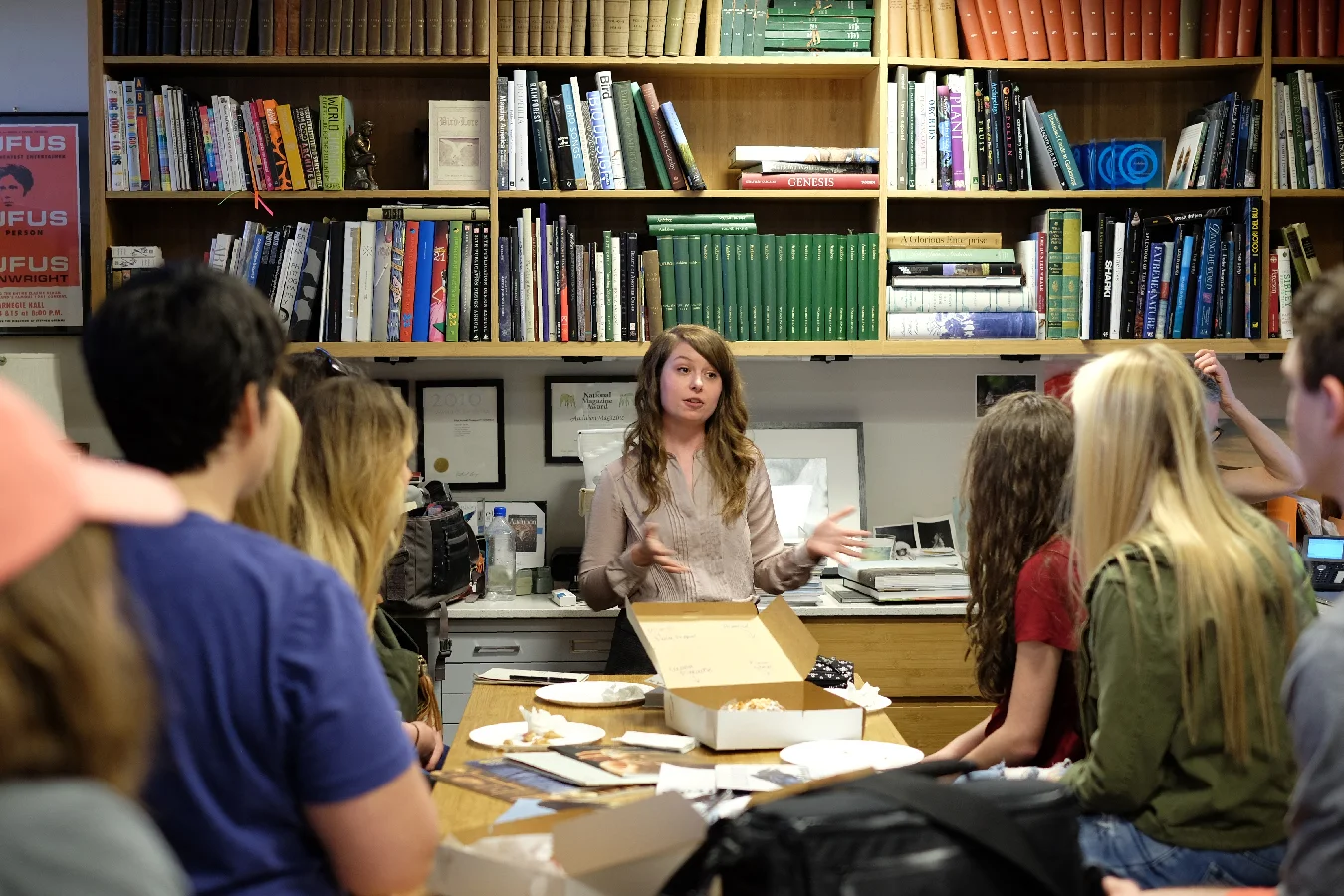 Hoban grad, Kristina Deckert, took time out of her busy day to bring us into her workplace, Audubon. She is a graphic designer at Audubon, involved with many aspects of the non-profit which includes designing the magazine, all promotional collateral and the website. 