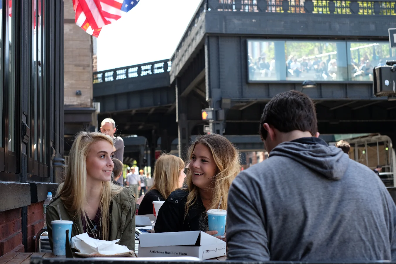 We enjoyed some great food along the way. Students like Artichoke Pizza in Chelsea.
