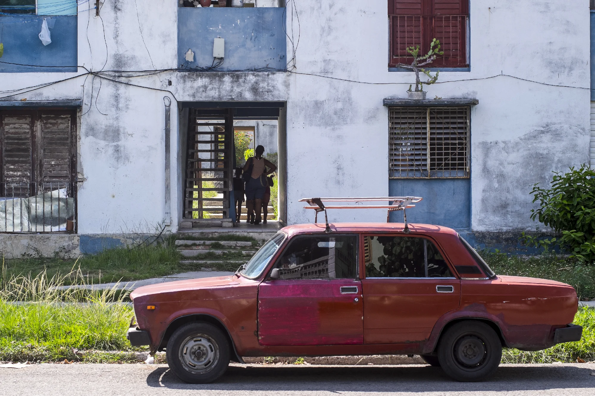 Havana’s architecture is very influenced by Soviet brutalist simplicity. The geometry of the structures creates an organizational grid for the prevalent organic decay. We walked through the Bollywood neighborhood after visiting Christopher Columbus cemetery.