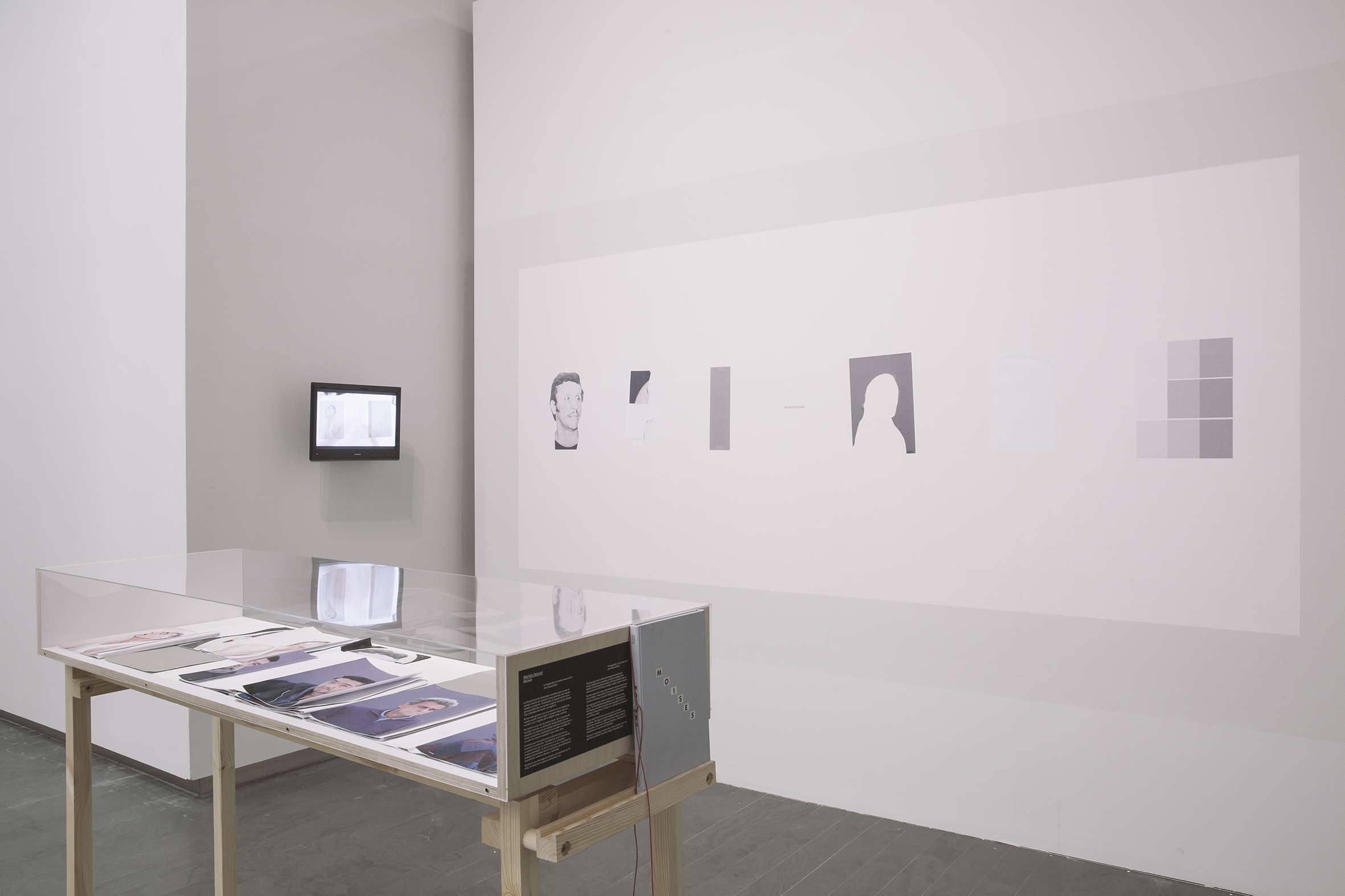 Moisés , EL PROCESO, group show, FIEBRE PHOTOBOOK Festival, CentroCentro, Madrid, Spain, 2016. Photo by Mario Rey