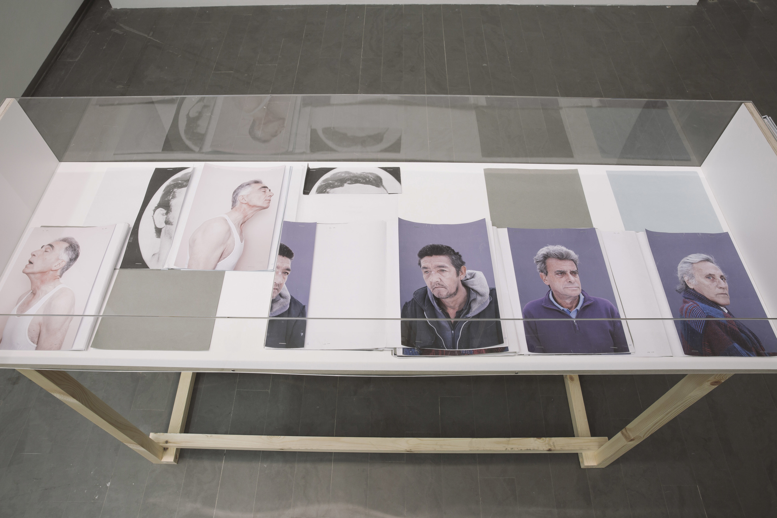 Moisés , EL PROCESO, group show, FIEBRE PHOTOBOOK Festival, CentroCentro, Madrid, Spain, 2016. Photo by Mario Rey