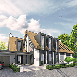 modern landelijk villa woning huis architect zelfbouw kavel strak erker stuc riet rieten dak hoogkarspel streekweg noord holland traditioneel architectuur luxe_1b.jpg