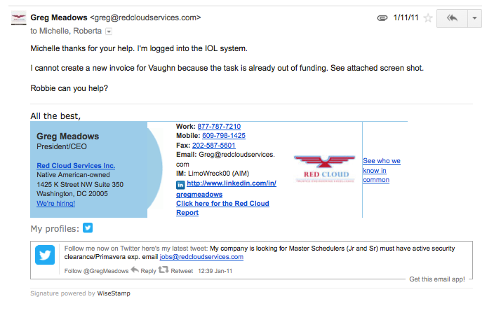 2011-01-BAH Invoice Issue Lack of Funding.png