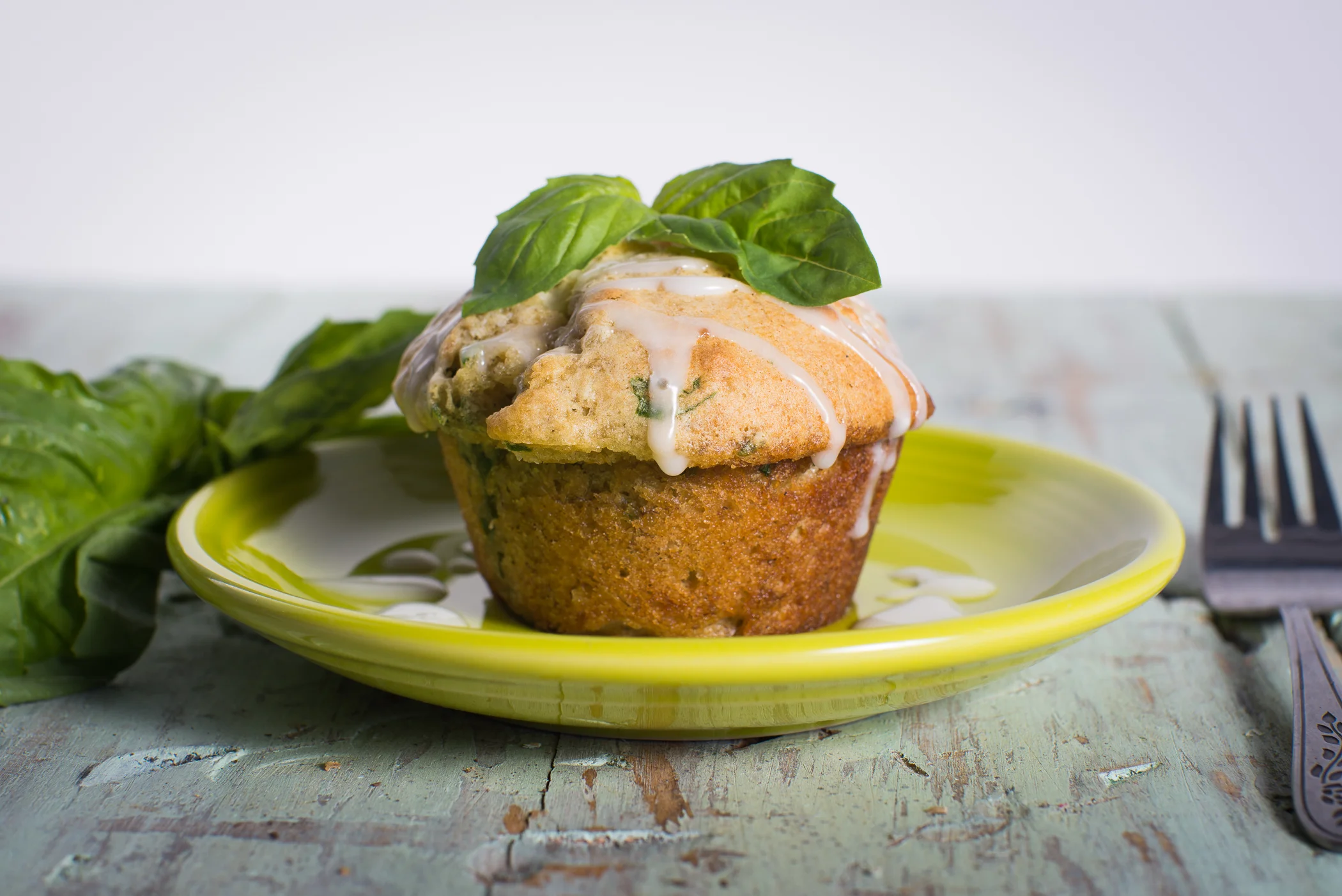 Baking Savory Style- Banana Basil Muffins