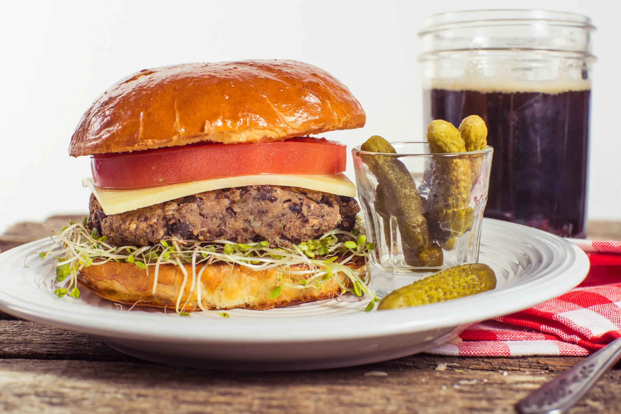 Black Bean Cheeseburgers