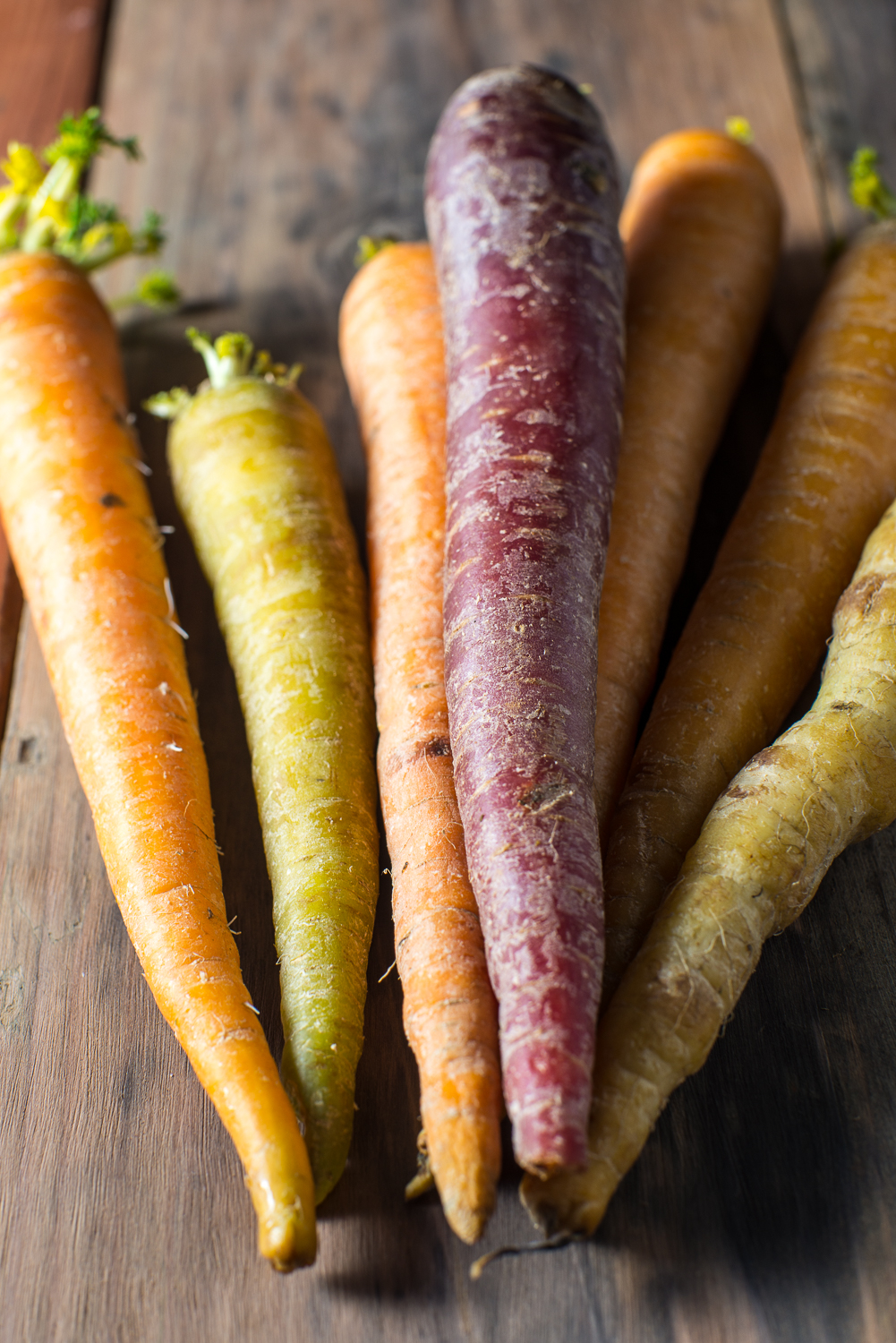 Steamed Multi-Colored Carrots with Orange Dill Butter Sauce