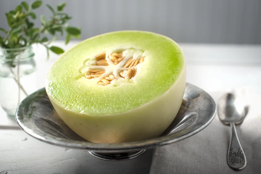 Chard, Honey Dew, and Mint Smoothie